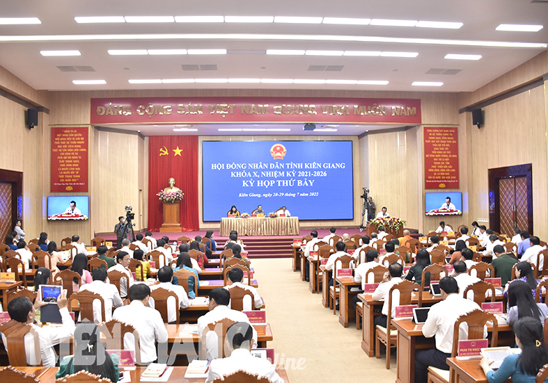 Khai mạc Kỳ họp thứ bảy Hội đồng nhân dân tỉnh Kiên Giang khóa X
